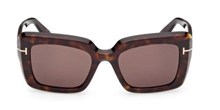 Tom Ford LEILA-02 FT1318 unisex Havana Rectangle Sunglasses