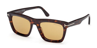 Tom Ford Lelio Ft1207 Unisex Havana Squared Sunglasses
