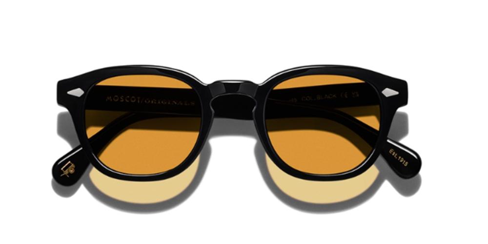 サングラス MOSCOT Moscot - LEMTOSH BASE 2 SUN - black chestnut fa moscot-lemtosh-sun-black-