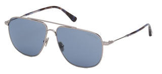 Tom Ford LEN FT 0815 men Ruthenium Geometric Sunglasses