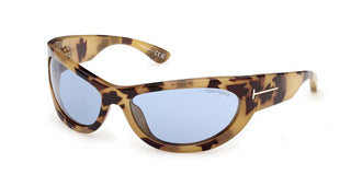 Tom Ford LEONA-02 FT1365 women Havana Oval Sunglasses