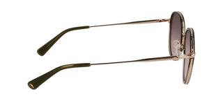 Longchamp Lo176s Unisex Gold Round Sunglasses