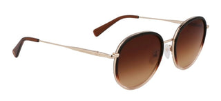 Longchamp Lo176s Unisex Gold Round Sunglasses