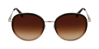 Longchamp Lo176s Unisex Gold Round Sunglasses
