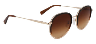 Longchamp Lo176s N Women Gold Round Sunglasses
