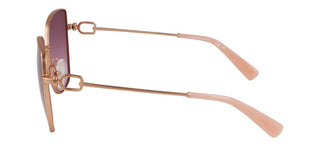 Longchamp Lo177s N Women Rose Gold Butterfly Sunglasses