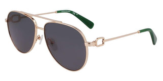 Longchamp LO178S unisex Gold Pilot Sunglasses