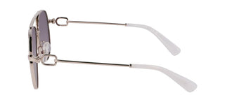 Longchamp Lo178s N Women Silver Pilot Sunglasses