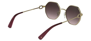 Longchamp Lo179s N Women Gold Geometric Sunglasses