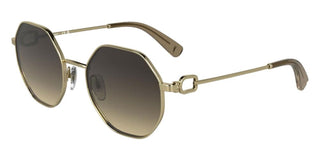 Longchamp Lo179s N Women Gold Geometric Sunglasses