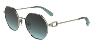 Longchamp Lo179s N Women Gold Geometric Sunglasses