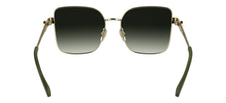 Longchamp Lo181s N Women Gold Squared Sunglasses