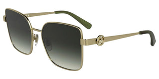 Longchamp Lo181s N Women Gold Squared Sunglasses