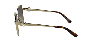 Longchamp Lo181s N Women Gold Squared Sunglasses