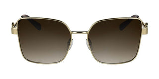 Longchamp Lo181s N Women Gold Squared Sunglasses