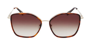 Longchamp Lo685s N Women Gold Geometric Sunglasses