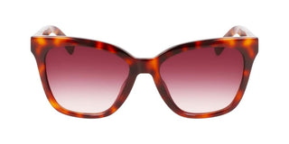 Longchamp Lo696s N Women Havana Squared Sunglasses