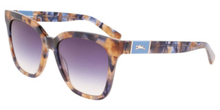 Longchamp Lo696s N Women Havana Squared Sunglasses