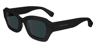 Longchamp Lo749s N Women Black Rectangle Sunglasses