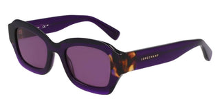 Longchamp Lo749s N Women Violet Rectangle Sunglasses
