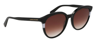 Longchamp Lo752s N Women Black Round Sunglasses