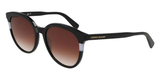 Longchamp Lo752s N Women Black Round Sunglasses