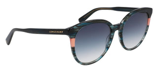 Longchamp Lo752s N Women Blue Round Sunglasses