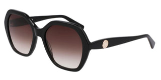 Longchamp Lo759s Unisex Black Geometric Sunglasses