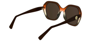 Longchamp Lo759s N Women Brown Geometric Sunglasses