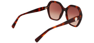 Longchamp Lo759s N Women Havana Geometric Sunglasses