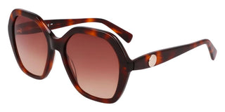 Longchamp Lo759s N Women Havana Geometric Sunglasses