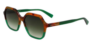 Longchamp Lo760s Unisex Havana Geometric Sunglasses