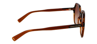 Longchamp Lo760s N Women Brown Geometric Sunglasses