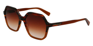 Longchamp Lo760s N Women Brown Geometric Sunglasses