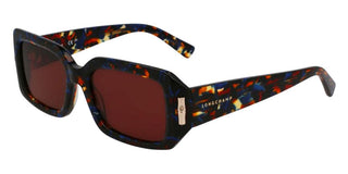 Longchamp Lo765s N Women Blue Rectangle Sunglasses
