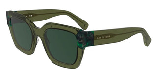 Longchamp Lo771s N Women Green Squared Sunglasses