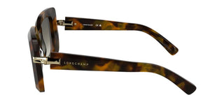 Longchamp Lo776s N Women Havana Squared Sunglasses