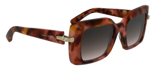 Longchamp Lo776s N Women Havana Squared Sunglasses
