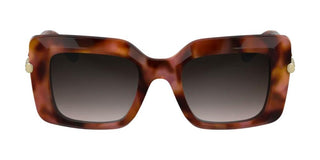 Longchamp Lo776s N Women Havana Squared Sunglasses