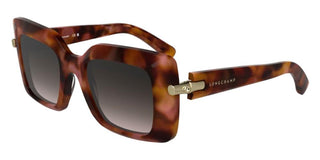 Longchamp Lo776s N Women Havana Squared Sunglasses