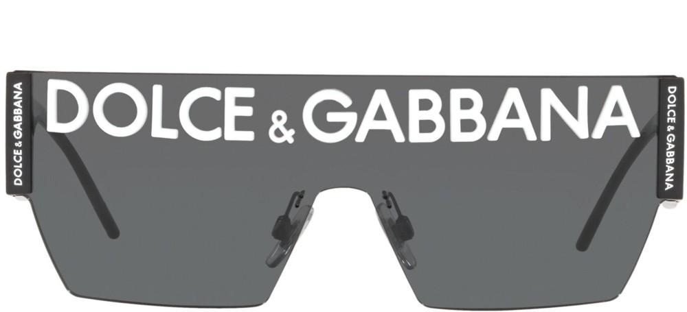 Dolce Gabbana LOGO DG 2233 men Black Shield Sunglasses