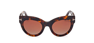 Tom Ford LUCILLA FT 1063 women Brown Cat Eye Sunglasses