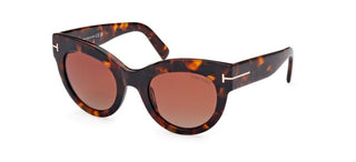 Tom Ford LUCILLA FT 1063 women Brown Cat Eye Sunglasses