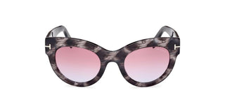 Tom Ford LUCILLA FT 1063 women Havana Cat Eye Sunglasses