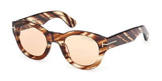 Tom Ford Lucinda Ft1212 Unisex Havana Round Sunglasses
