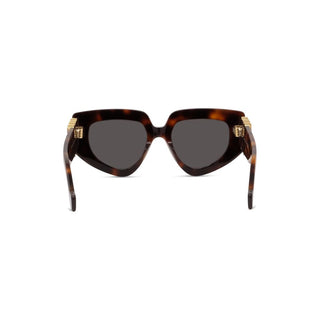 LOEWE Anagram LW40154U women Havana Geometric Sunglasses