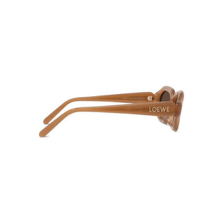 LOEWE Slim LW40157U women Brown Squared Sunglasses