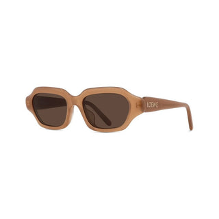 LOEWE Slim LW40157U women Brown Squared Sunglasses