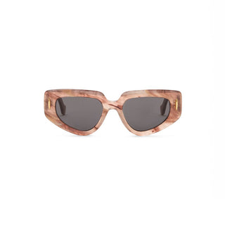 LOEWE Anagram LW40160I women Brown Geometric Sunglasses