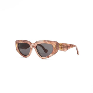 LOEWE Anagram LW40160I women Brown Geometric Sunglasses